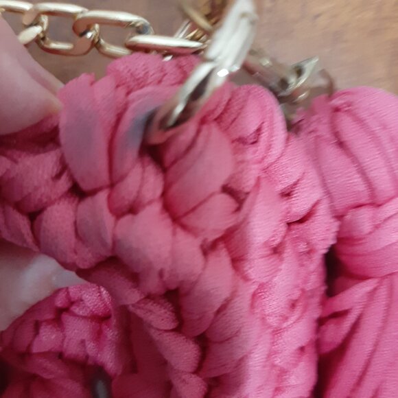 Coquette girl woven crochet style bag with tassle - Picture 7 of 10